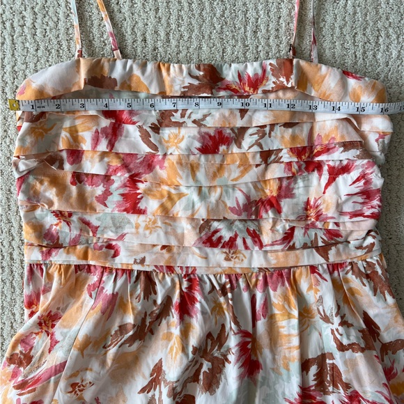 NWT ABERCROMBIE & FITCH Floral Poplin Convertible Strapless Midi Dress L - Picture 12 of 14